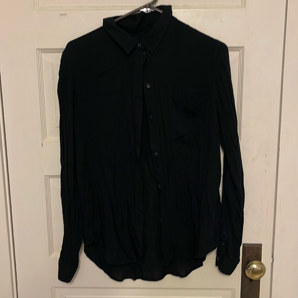 Treasure & Bond classic black button down